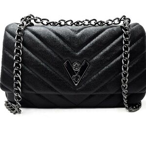 Black Quilted Chain Bag
